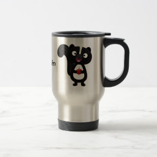 Mug De Voyage Caricature de skunk jote happy