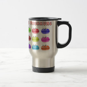 Mug De Voyage Caricature des Macarons