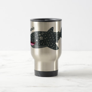 Mug De Voyage Caricature joli requin baleine joyeux