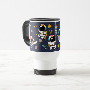 Mug De Voyage Caricature spatiale astronaute