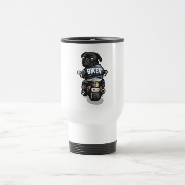 Mug De Voyage Carlin de vélo (Centre)