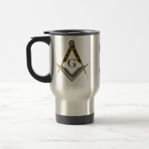 Mug De Voyage Carré et boussole avec tout l'oeil voyant