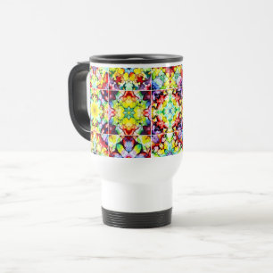 Mug De Voyage Carrelage méditerranéen, Carreaux d'encre d'alcool