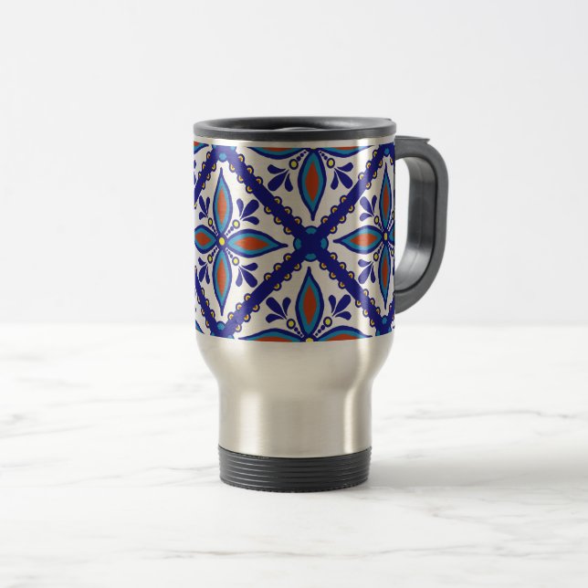 Mug De Voyage Carrelage Talavera (Devant droit)