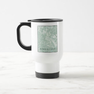 Mug De Voyage Carte de la ville de Bengaluru en Inde, design min
