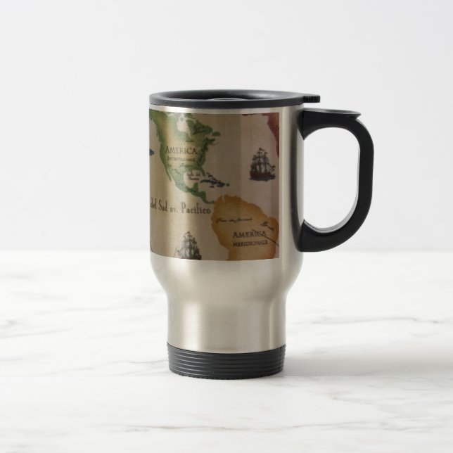 Mug De Voyage Carte du monde (Droit)