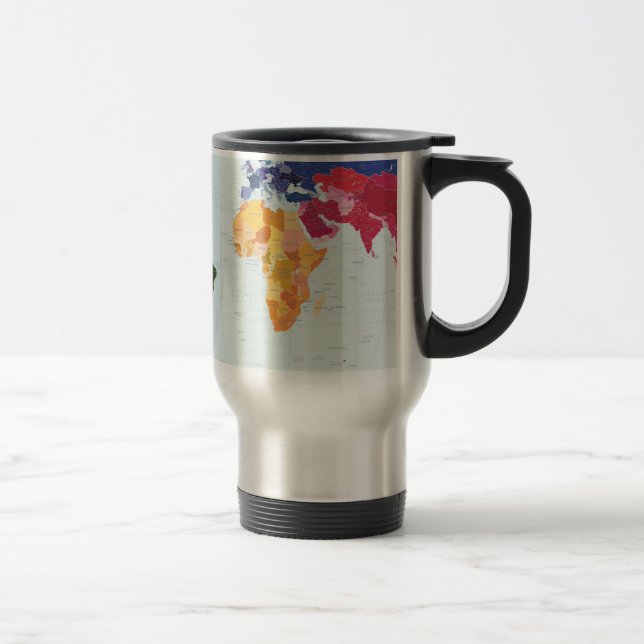 Mug De Voyage Carte du monde (Droit)