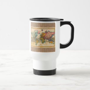 Mug De Voyage Carte du Monde 1780 Bonne Antique Planisphère