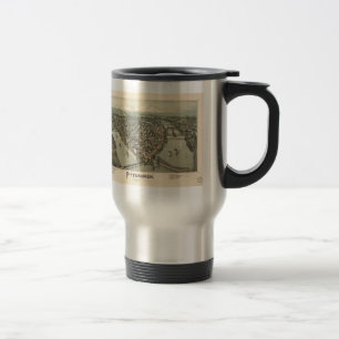 Mug De Voyage Carte imagée vintage de Pittsburgh (1902)