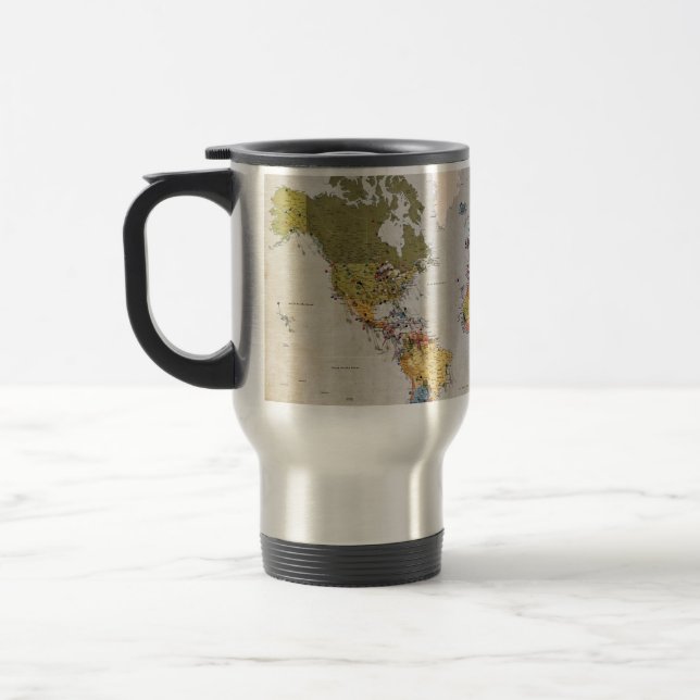 Mug De Voyage carte mondiale (Gauche)