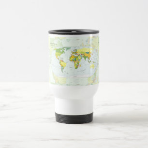 Mug De Voyage Carte mondiale Globe Pays Atlas