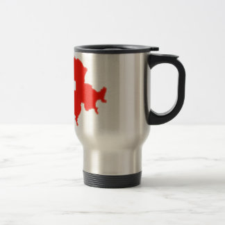 Mug De Voyage Carte suisse de drapeau