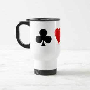 Mug De Voyage Cartes de jeu Cartes de jeu Diamond Club Heart Spa