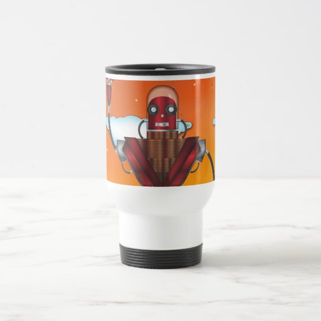 Mug De Voyage Cartoon robotique mécanique (Centre)