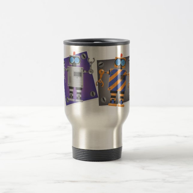 Mug De Voyage Cartoon robotique mécanique (Centre)