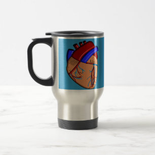 Mug De Voyage Cas humains d'iPhone et d'électronique de coeur
