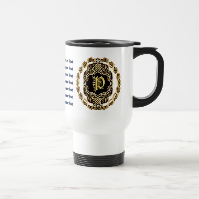 Mug De Voyage Casino 1 W/Monogram P de pirate eu connaissance de (Droite)