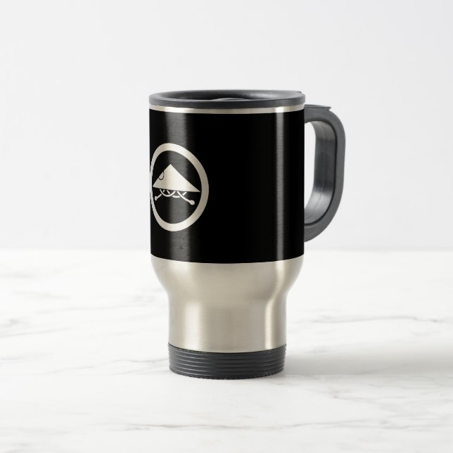 Mug De Voyage Casque d'ashigaru en cercle (Devant droit)