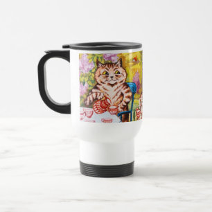 Mug De Voyage Cat Garden Party