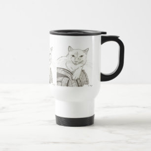 Mug De Voyage Cat Ragdoll Portrait Voyage Mug