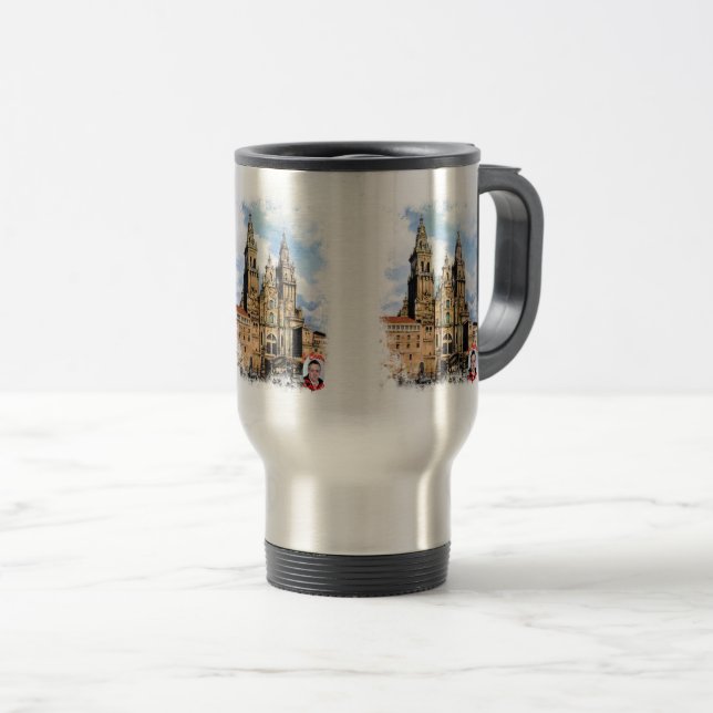 Mug De Voyage Catedral de Santiago de Compostela (Devant droit)