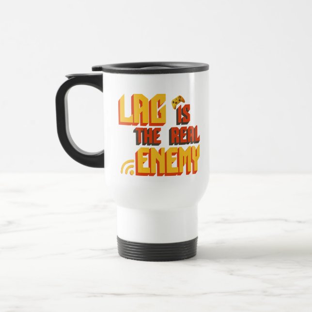 Mug De Voyage Cauchemar des joueurs : LAG (Gauche)