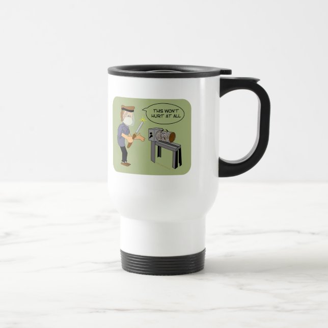 Mug De Voyage Ceci ne blessera pas la bande dessinée drôle de (Droite)
