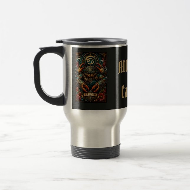 Mug De Voyage  Celestial Masculine Zodiac Cancer design (Gauche)