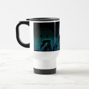 Mug De Voyage Celtic Stonehenge, Moon & Stars Astronomy Royaume-