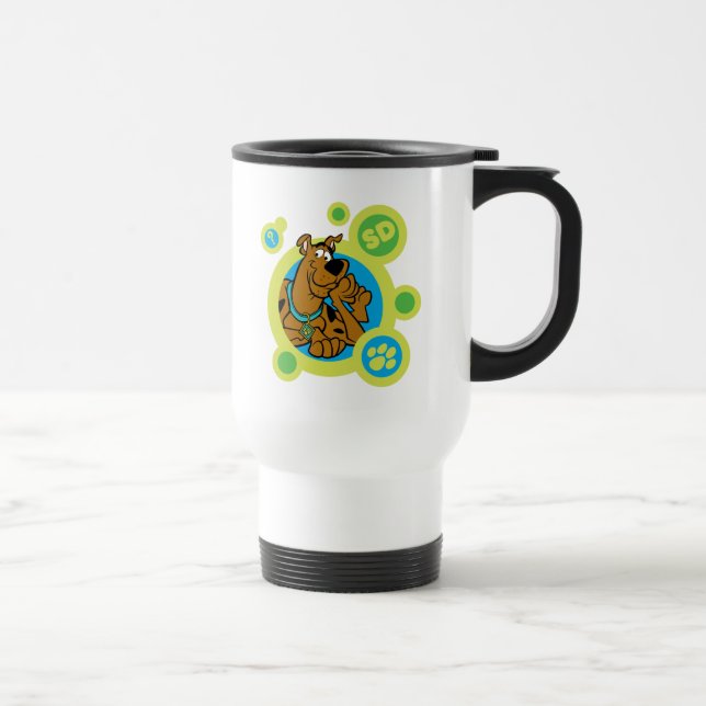 Mug De Voyage Cercles Scooby-Doo SD Badge (Droite)