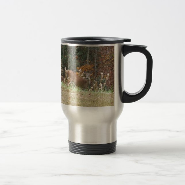 Mug De Voyage Cerf d'automne dans le lac Arrowhead (Droit)