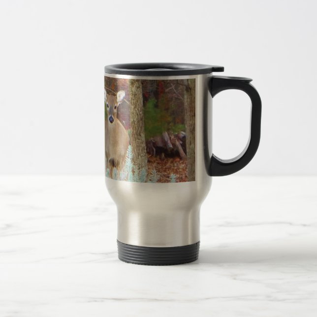 Mug De Voyage Cerf de Noël (Droit)