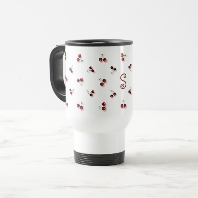 Mug De Voyage Cerises Touring Musique (Devant gauche)