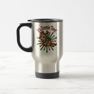 Mug De Voyage "C'est l'heure de Zoomie ! Renne de Noël
