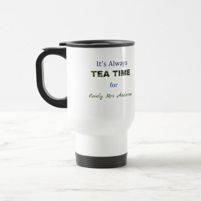 Mug De Voyage C'est toujours l'heure du thé (Gauche)