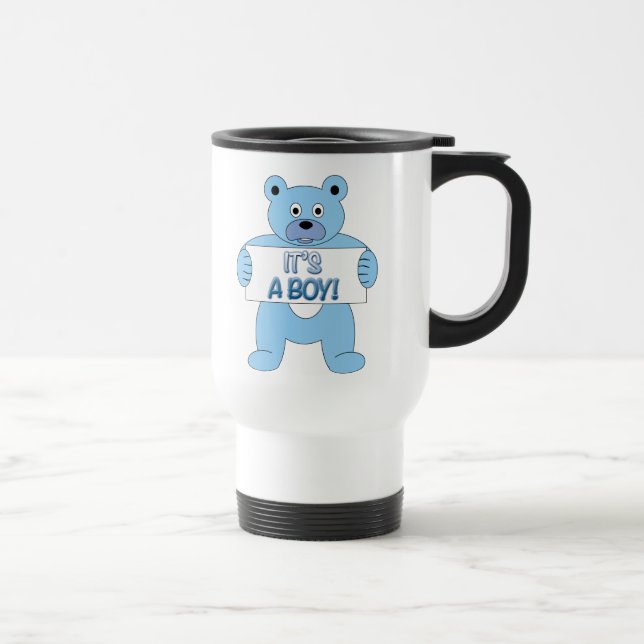 Mug De Voyage C'est Un Garçon Bleu Ours (Droite)