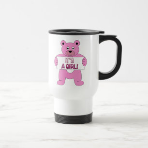 Mug De Voyage C'est une fille rose ours