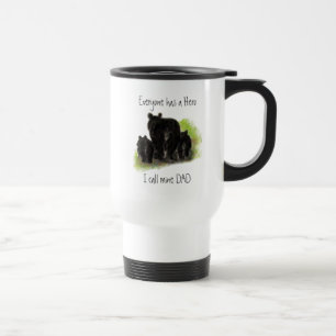 Mug De Voyage Chacun a un héros, mine s'appelle Dad, soutient
