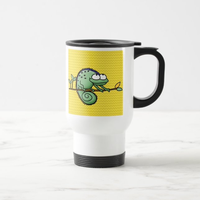 Mug De Voyage Chameleon Cute Funny (Droite)