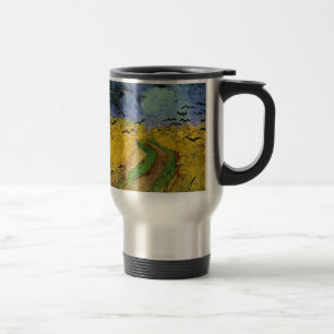 Mug De Voyage Champ de blé avec corbeaux