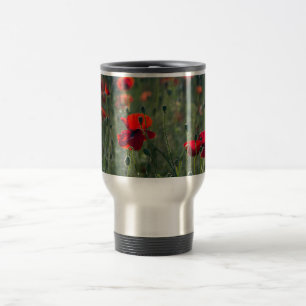 Mug De Voyage Champ sauvage de coquelicots