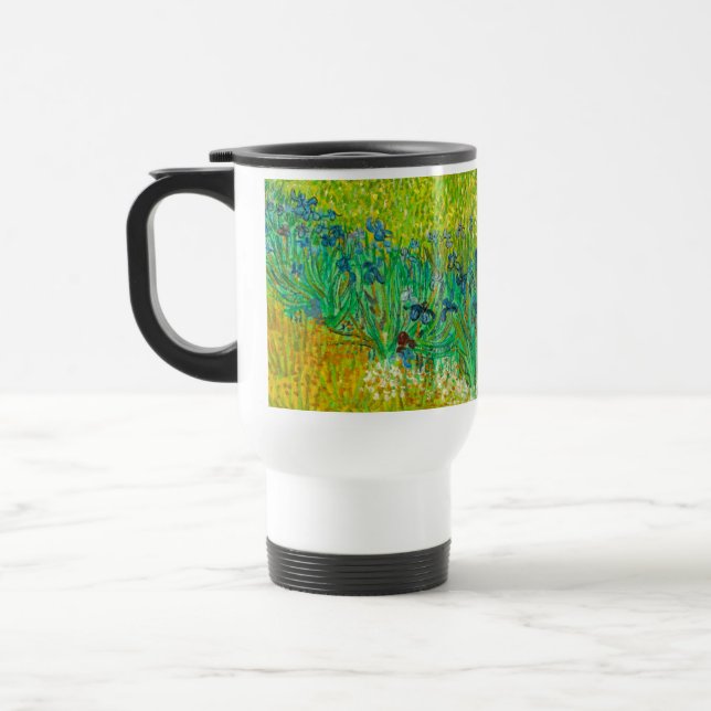 Mug De Voyage Champ Van Gogh avec Irises près d'Arles (Gauche)