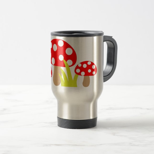 Mug De Voyage Champignons (Devant droit)