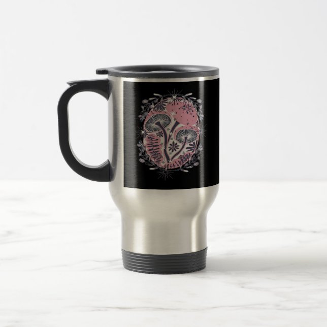 Mug De Voyage Champignons Whimsigoth Art Design Classique (Gauche)
