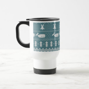 Mug De Voyage Chandail de Noël Motif nu Whale hiver