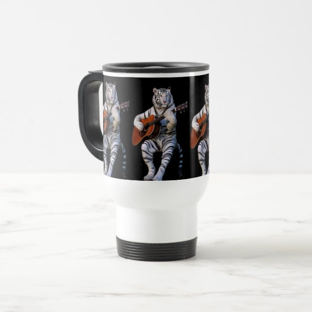 Mug De Voyage Chanson silencieuse du tigre  (Devant gauche)
