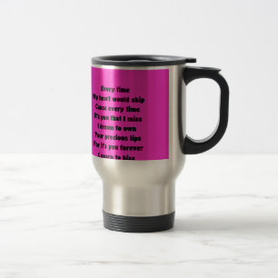 Mug De Voyage Chaque fois que mon coeur saute