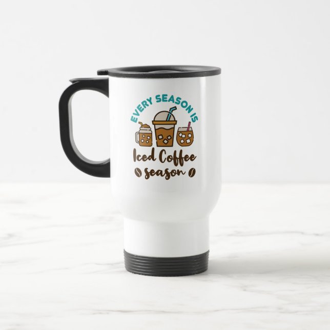 Mug De Voyage Chaque Saison Est La Saison Du Café Glacé (Gauche)