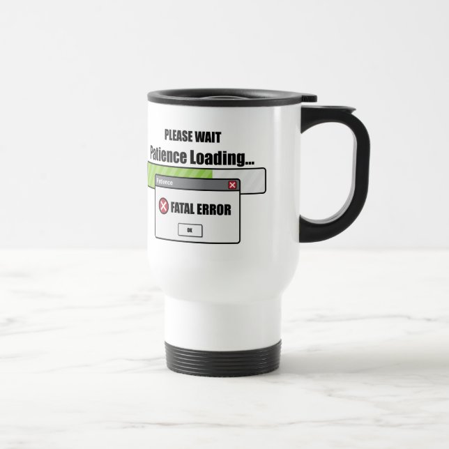 Mug De Voyage Chargement de la patience (Droite)