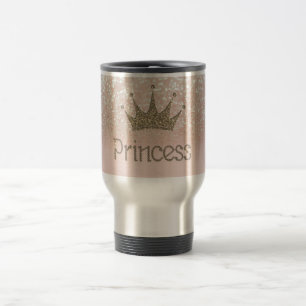 Mug De Voyage Charming Chic Tiara, Princesse, Parties scintillan